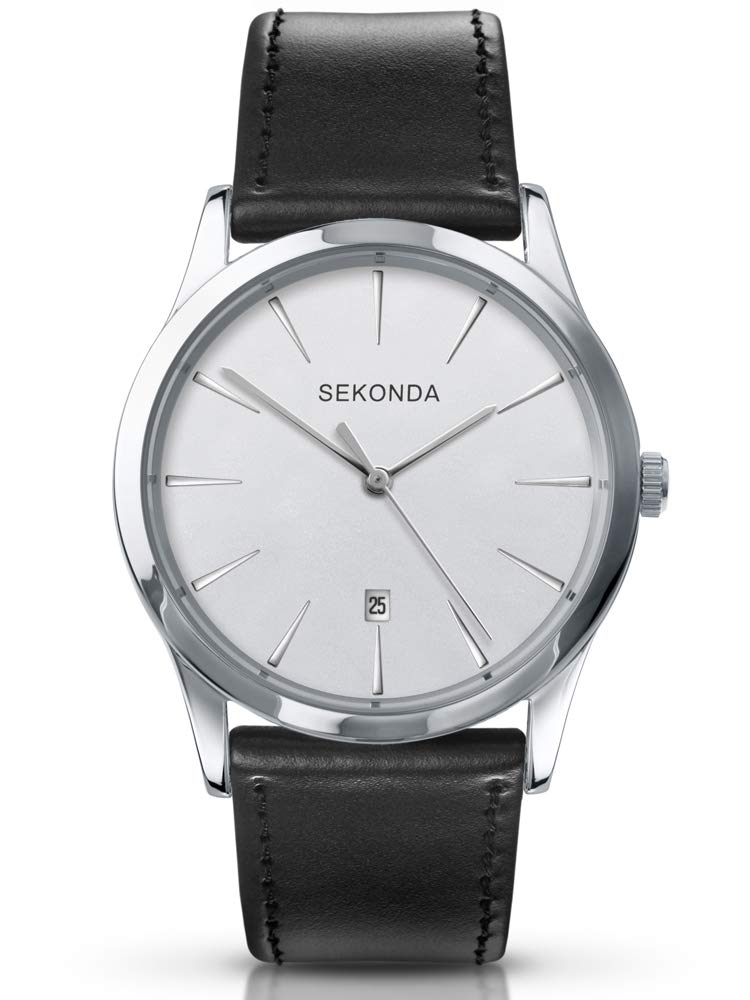 Sekonda 3531 – Watch for Men, Black Leather Strap — image 1