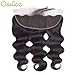Ossilee Hair Lace Frontal with Bundles Malaysian Body Wave Human Hair with Frontal 10A Malaysian Virgin Hair Body Wave 3 Bundles with Lace Frontal Closure (18 20 22+16, Natural Color)