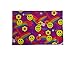 (50) Mylar Purple Rainbow Smiley Bags 5 mil - 6