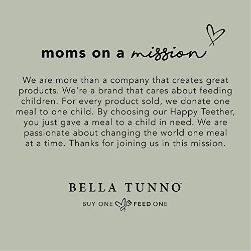 Bella Tunno Silicone Teether with Easy Grip, Soft on Gums and Perfect