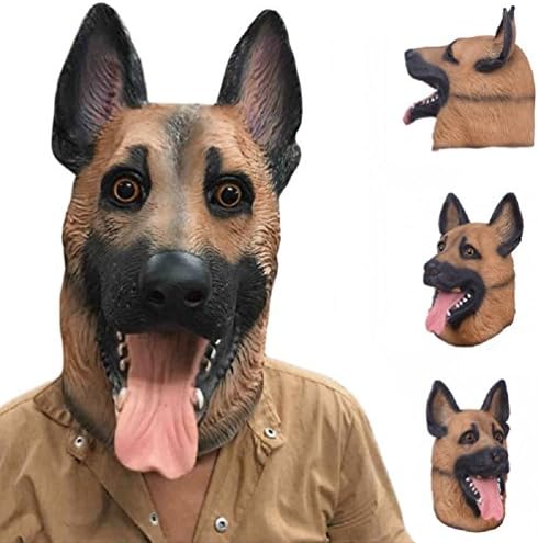 Best Halloween Masks Animal Latex Scary Creepy Dog Head Mask by Magical Imaginary