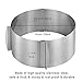 KALREDE Cake Ring Molds-Adjustable from 6 Inch to 12 Inch Stainless Steel Round Mousse Cake Mould - Baking Accessoories