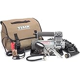 VIAIR 400P - 40045, Automatic Function Portable Compressor Kit, Tire Pump, Truck/SUV Tire Inflator, Silver, For up to 35 Inch Tires
