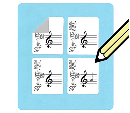 Oboe Fingering and Staff Stickers (120 handy stickers) Great for beginners and teachers!