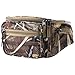 Maxam Extra Large JX Swamper Waist Bag, For Your Next Outdoor Adventure, 5 Compartments, Up To 38-inch, Camo