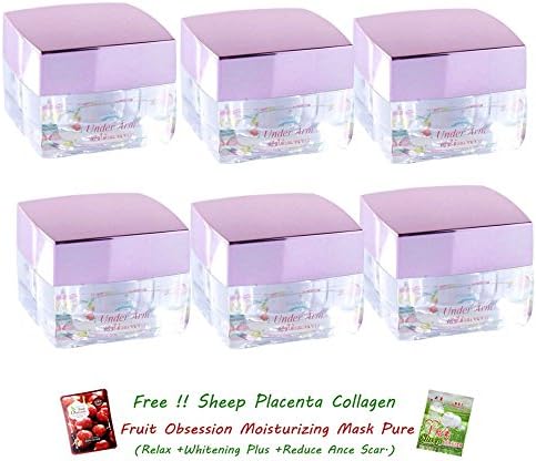 6 Units of Chomnita Underarm Clear Dark Whitening Cream Deodorant for Men and Women 10g.[Get Free Tomato Facial Mask &amp; Ceramine UV Line Ginkgo Plus Whitening Cream 8.50ml.]