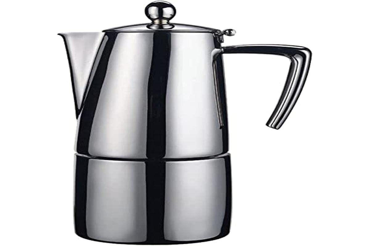 Ilsa: Coffee Maker "Slancio" For Induction - Inox 18/10 10-Cup [ Italian Import ]
