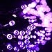 VMANOO Solar Christmas Lights, 72ft 22m 200 LED 8 Modes Solar String Lights for Outdoor, Indoor, Gardens, Homes, Party, Halloween Decorations, Waterproof (Purple)
