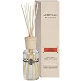 Archipelago Botanicals Mango Tangerine Reed Diffuser, Home Fragrance Reed Diffuser, Includes Fragrance Oil, Decorative Wooden Cap & 10 Diffuser Reeds, Perfect for Home, Office or Gift, 7.85 fl oz