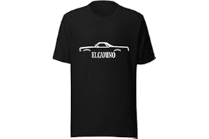 JG INFINITE Chevy El Camino 5th Generation 1978 Classic Car Silhouette Short-Sleeve Unisex T-Shirt