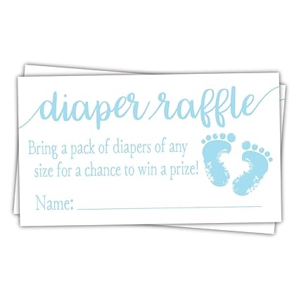 diaper raffle cards