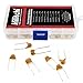 Hilitchi 550Pcs 0.1uF-10uF DIP Monolithic Multilayer Ceramic Chip Capacitors Assortment Kit (550)