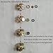 SYOOY 4 Hole Brass Spray Nozzle Misting Nozzles Garden Sprinklers Irrigation Fitting Water Connector 4 PCS