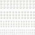 990 Pcs Self Adhesive Pearl Stickers,White/Colorful Flat Back Pearls Sticker for Face Beauty Makeup Nail Art Cell Phone DIY C