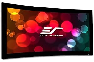 Elite Screens Lunette 2 Series, 115-inch 2.35:1, Curved Fixed Frame Home Theater Projection Screen, Model: CURVE235-115W2