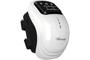 ZHIXJIA Knee Massager with Heat, 3-in-1 Smart Portable, 3 Vibration Modes and 3 Heating Levels LED Vitality Joints Knee Massager, Gift for Men and Women, White
