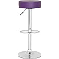 Safavieh Home Collection Jude Purple Adjustable Swivel Gas Lift 25.6-31.5-inch Bar Stool
