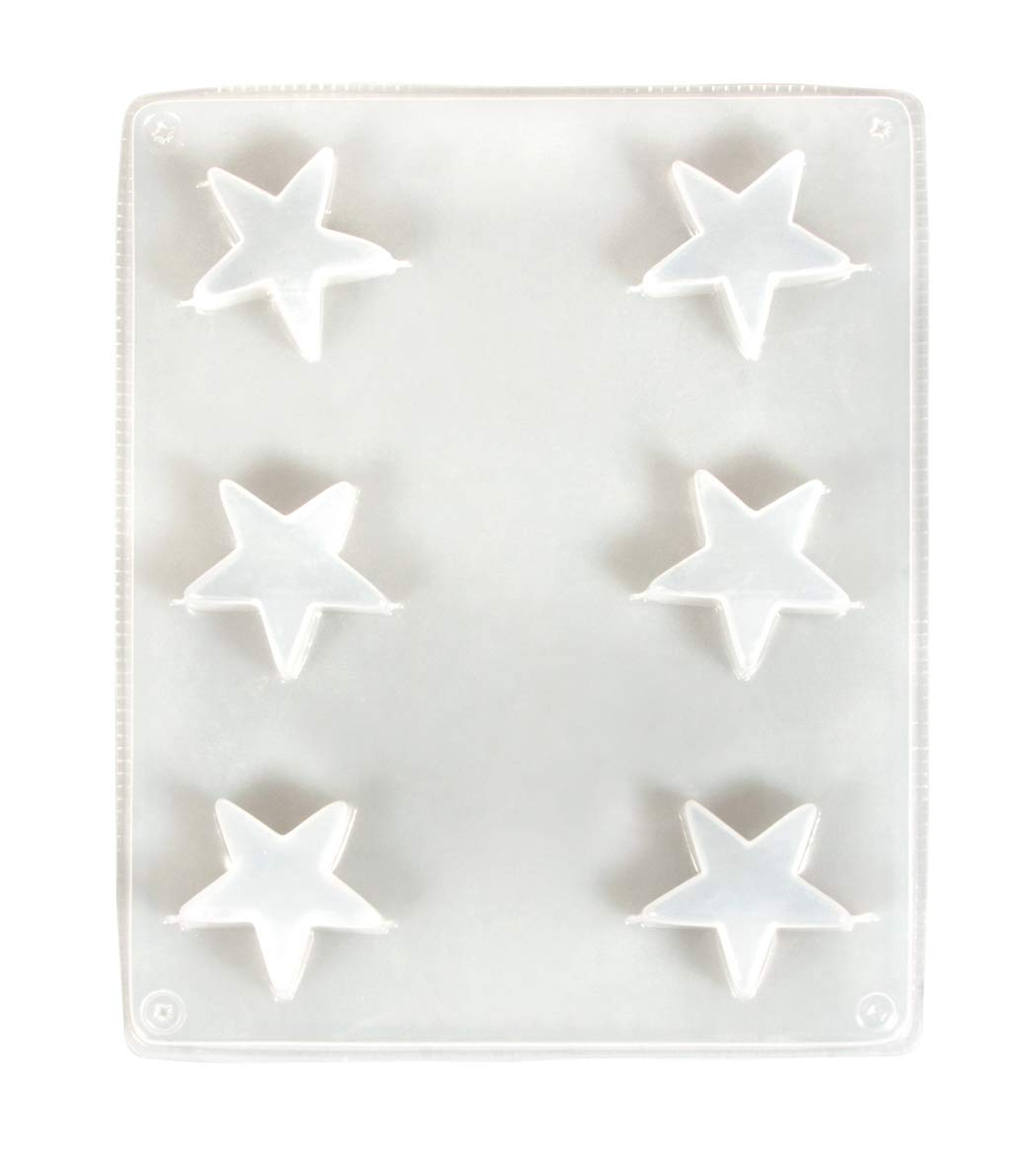 Rayher 36100000 Casting mould: Stars, 3.6cm ø, 6 stars, 1pc