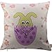 HOSL FHJ05 Happy Easter Series Throw Pillow Case Decorative Cushion Cover Pillowcase Square 18