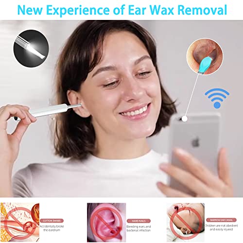 【Upgraded】 Ear Wax Removal Cleaner, Earwax Remover Tools, Ear Scope, with 1080P FHD Camera, 6