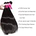 Wingirl Straight Remy Human Hair Bundles with Closure （14 16 18+12inch）Soft 8A Brazilian Hair 3 Bundles With Closure Natural Black Color