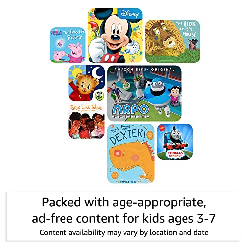 Amazon Fire HD 8 Kids tablet, 8" HD display, ages 37, includes 2year