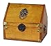 Vintiquewise(TM) Small Pirate Chest/Decorative Box with Lion Rings
