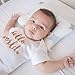 Newborn Baby Head Shaping Pillow - Washable, Neck Support for Infant Preventing Flat Head Syndrome - 2 Baby Bibs and Parenting Ebook Included