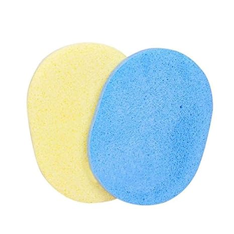 Facial Sponge Makeup Clean Wash Pad Soft Scrub (2 Pieces)