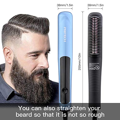 Straightener Brush Travel Hair Straightener Ceramic Heat Brush hair straightener 2 in 1 ANTI-SCALD Hair Straightening Comb