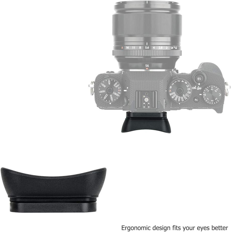 KIWIFOTOS Eyecup Eyepiece for Fujifilm Fuji X-T4, X-T3, X-T1, X-T2, GFX100S, GFX 100, GFX-50S, X-H1 Replace Fujifilm EC-XT L - Image 5