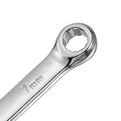 uxcell Metric 7mm 12-Point Box Open End Combination