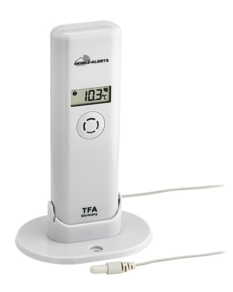 Blooming Weather 30.3304.02 Temperature/Humidity Transmitter with Waterproof Temperature Cable Sensor - White