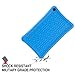 AVAWO Silicone Case for Amazon Fire HD 8 Tablet with Alexa (7th/8th Generation, 2017/2018 Release) - Anti Slip Shockproof Light Weight Protective Cover [Kids Friendly], Blue