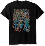 DC Comics Men's Dc Characters Original Universe T-Shirt, Black, Large
