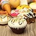Techcell Food Resin Flatback Random Kawaii Mini, Soft, Squishy, Foods Panda, Bread Bun, Toasts Multi Donuts Phone Straps Charm Gift, 30 Piece