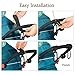 Stroller Hooks Clips, Durable Mommy Clips Hooks for Stroller to Hang Baby Diaper Bags, Purse - 2 Pack