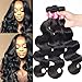 Sunber Brazilian Hair Body wave 3 bundles 7a Grade 100% Virgin Unprocessed Human Hair Weave 95-100g/bundle