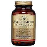 Solgar Choline/Inositol Vegetable Capsules, 500 mg, 100 Count