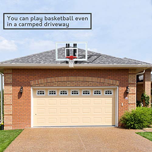 katop Garage RoofMount Outdoor Basketball Hoop System with 60 inch