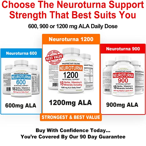 Neuroturna Support Supplement with 900 mg Alpha Lipoic Acid Daily Dose