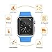 2 Pack - Apple Watch 38mm Tempered Glass Screen Protector,Rockxdays [Only Covers the Flat Area]Anti-Fingerprint, 9H Hardness, Anti-Scratch,Screen Protector for Apple Watch 38mm