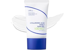 ISNTREE Hyaluronic Acid Daily Sun Gel 50ml, 1.69 fl oz | SPF 30 | Korean Skincare | Moisturizing | No White Cast | Lightweight | Mild Formula | Daily SPF | Korean Sunscreen | Broad Spectrum