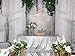 PartyDelight Silver Sequin Tablecloth Rectangle 60x120 Shimmer Table Cloths Sparkle Glitter Decorations
