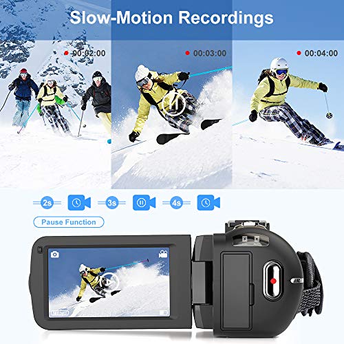 Video Camera 2.7K Camcorder Ultra HD 36MP Vlogging Camera for YouTube
