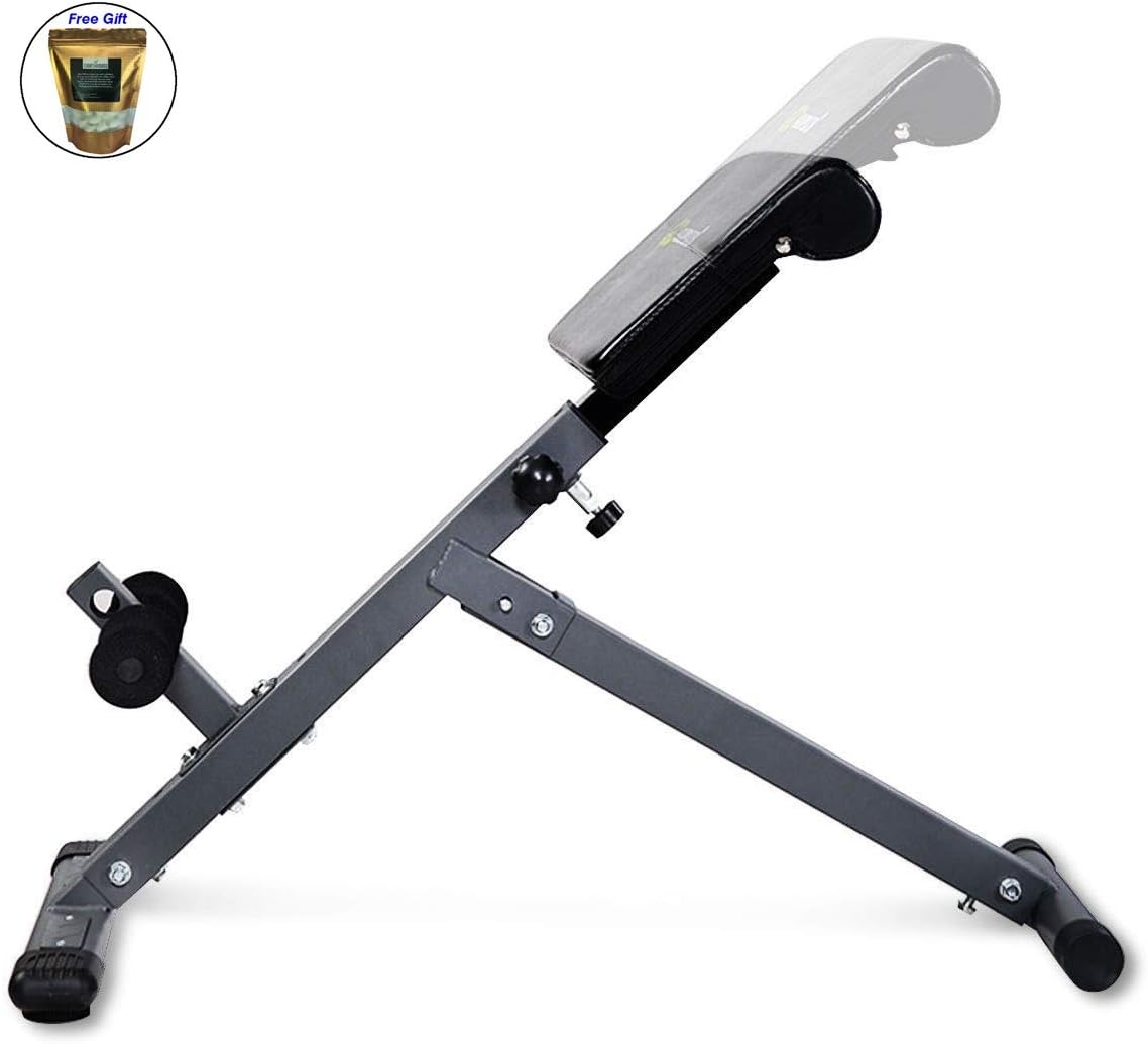 CWY Adjustable Hyperextension Abdominal Exercise Back Bench Only by eight24hours