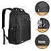 Business Laptop Backpack, PRASACCO 15.6 inch Waterproof Computer Bag Travel Anti Thief College School Backpacks for Women and Men - Black