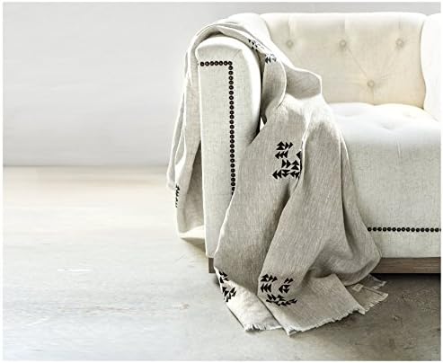 Linen Throw Blanket - Indian - Linen Blanket