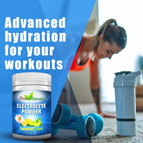 Pride Naturals Electrolyte Powder, No Sugar Hydration Drink for Energy and Immune Support, Sugar