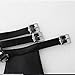 FEESHOW Men's Faux Leather Body Chest Harness Belt Warrior Steampunk Armor Costume Adjustable Black One Size